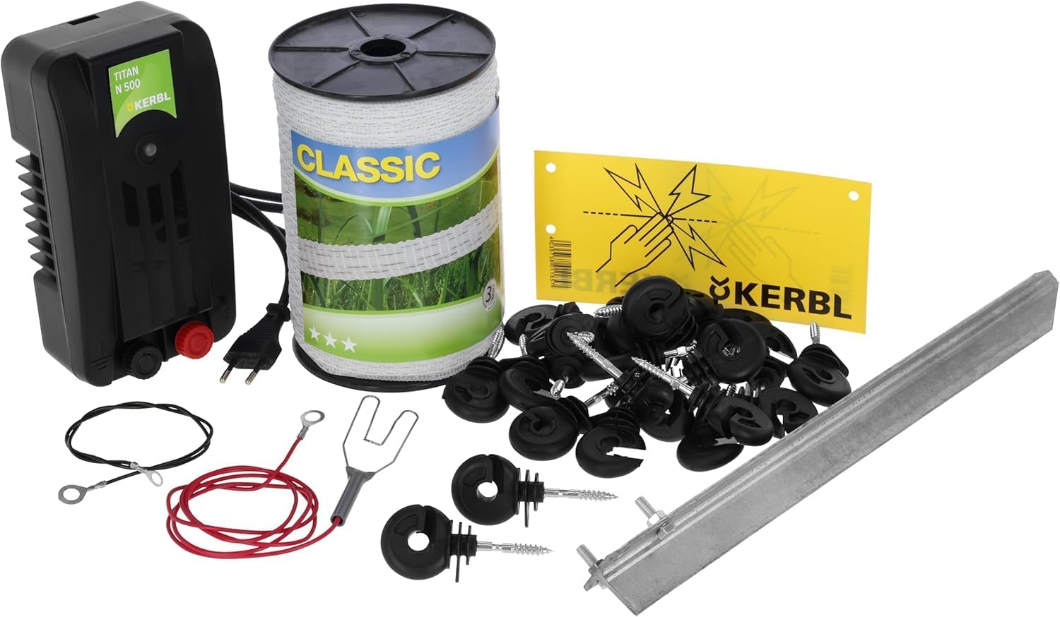 Kerbl elektrikarjuse stardikomplekt 230 V, 200 m linti